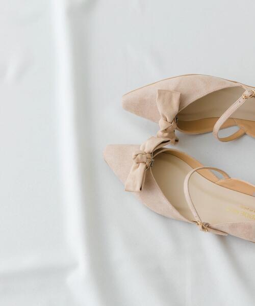 RODE SKO（ロデスコ）の「『WEB/一部店舗限定カラー』『MADE IN JAPAN』マルチWAYリボンパンプス（パンプス・レディース・ホワイト系その他/ブラック/ピンクベージュ/グレー・36/37/38）」の17枚目の写真