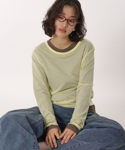 MUHET（ミュエータ）の「oval glasses / オーバルメガネ（メガネ・レディース・ブラウン/ブラック・FREE）」の9枚目の写真