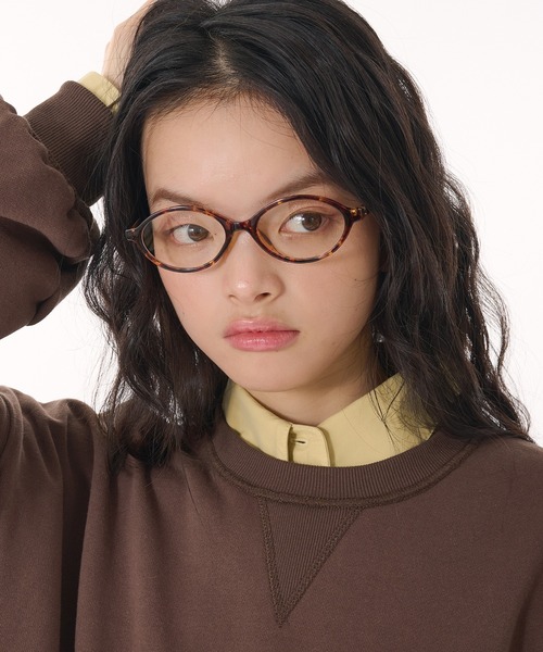 MUHET（ミュエータ）の「oval glasses / オーバルメガネ（メガネ・レディース・ブラウン/ブラック・FREE）」の22枚目の写真