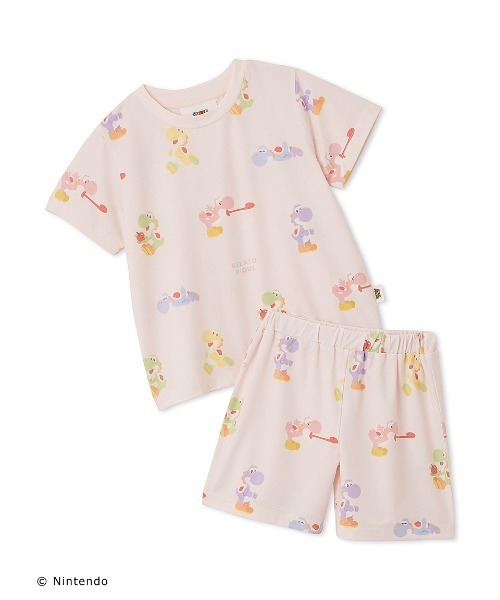 【スーパーマリオ】【キッズ】キノピオTシャツ&ショートパンツセット スーパーマリオ】【キッズ】キノピオTシャツ&ショートパンツセット