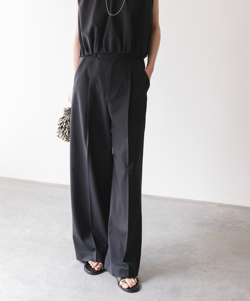 追加》【洗える】エステルツイルストレッチスラックスパンツ7