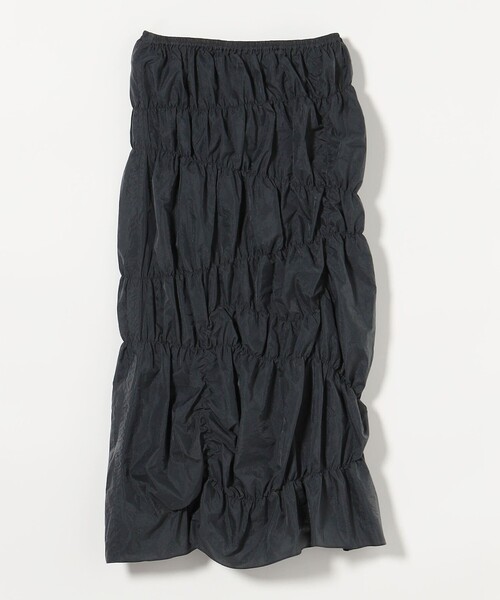 新品　 UNITED ARROWS タフタ シャーリング ロングスカート セール】＜ASTRAET＞タフタ シャーリング ロングスカート