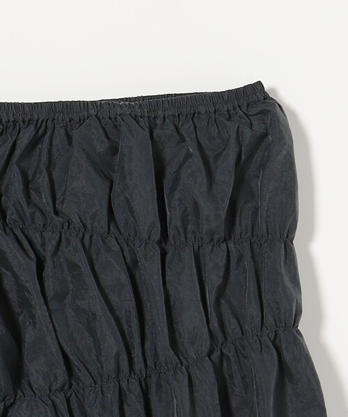 新品　 UNITED ARROWS タフタ シャーリング ロングスカート セール】＜ASTRAET＞タフタ シャーリング ロングスカート