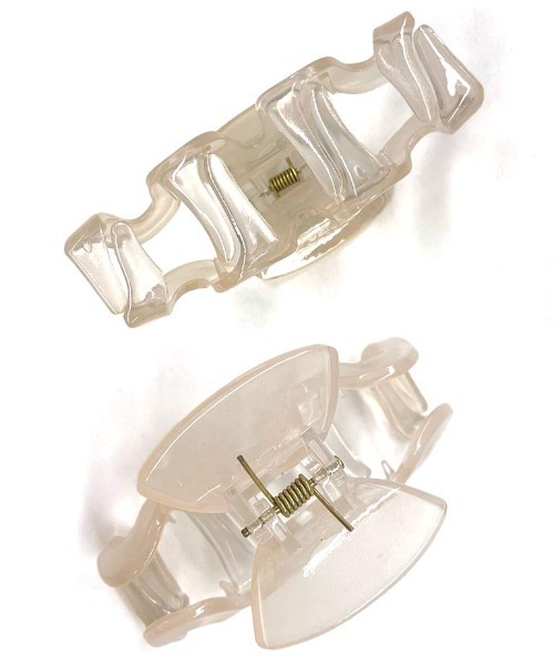 anap mimpi（アナップミンピ）の「ナミナミ クリア カラー ヘア バンスクリップ（バレッタ/ヘアクリップ・レディース・クリア/アイボリー/ラベンダー/イエロー・FREE）」の10枚目の写真