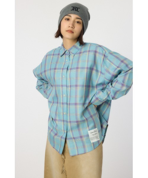 RODEO CROWNS WIDE BOWL(ロデオクラウンズワイドボウル)の「マルチパターンチェックシャツ(シャツ/ブラウス・レディース・ブラック系その他/グリーン系その他/イエロー系その他/ブルー系その他・FREE)」の4枚目の写真