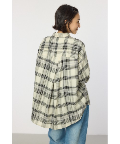 RODEO CROWNS WIDE BOWL(ロデオクラウンズワイドボウル)の「マルチパターンチェックシャツ(シャツ/ブラウス・レディース・ブラック系その他/グリーン系その他/イエロー系その他/ブルー系その他・FREE)」の7枚目の写真