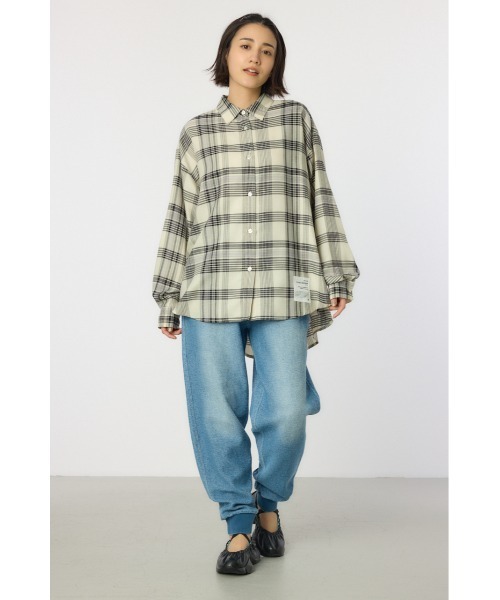 RODEO CROWNS WIDE BOWL(ロデオクラウンズワイドボウル)の「マルチパターンチェックシャツ(シャツ/ブラウス・レディース・ブラック系その他/グリーン系その他/イエロー系その他/ブルー系その他・FREE)」の8枚目の写真