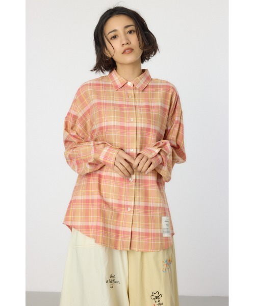 RODEO CROWNS WIDE BOWL(ロデオクラウンズワイドボウル)の「マルチパターンチェックシャツ(シャツ/ブラウス・レディース・ブラック系その他/グリーン系その他/イエロー系その他/ブルー系その他・FREE)」の21枚目の写真