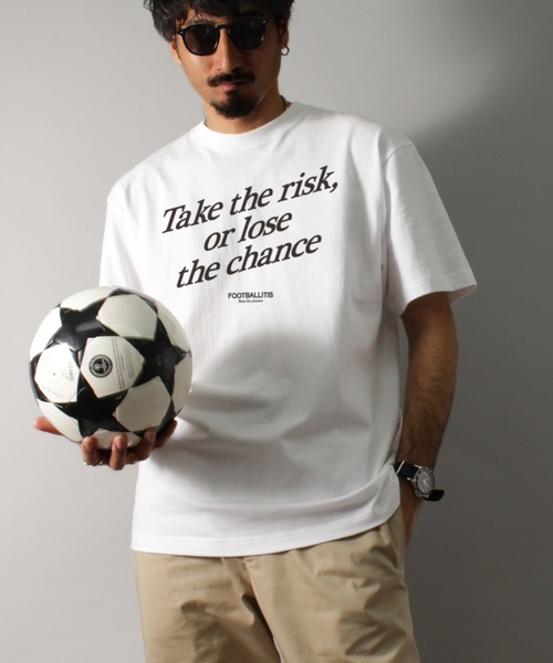 LIBERTY CITY（リバティシティ）の「【LIBERTY CITY/リバティーシティ】 [TAKE THE RISK] Tシャツ（Tシャツ/カットソー・メンズ・ホワイト/ブラック/ブルー・2/3/4）」の2枚目の写真