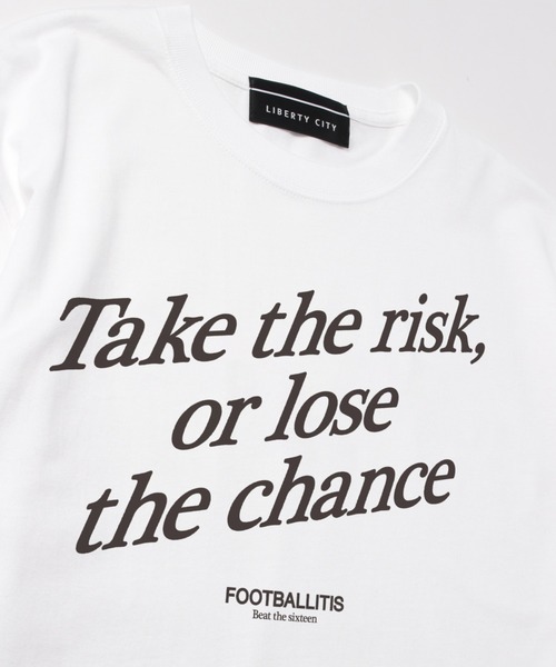 LIBERTY CITY（リバティシティ）の「【LIBERTY CITY/リバティーシティ】 [TAKE THE RISK] Tシャツ（Tシャツ/カットソー・メンズ・ホワイト/ブラック/ブルー・2/3/4）」の5枚目の写真