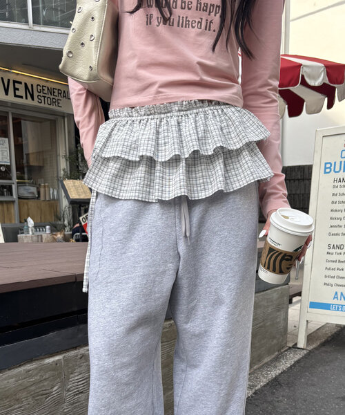 WHO'S WHO gallery（フーズフーギャラリー）の「アソート2段フリルラップベルト / レース / チェック柄 / カモフラージュ柄（ベルト・レディース・カーキ/アイボリー/ホワイト・FREE）」の20枚目の写真