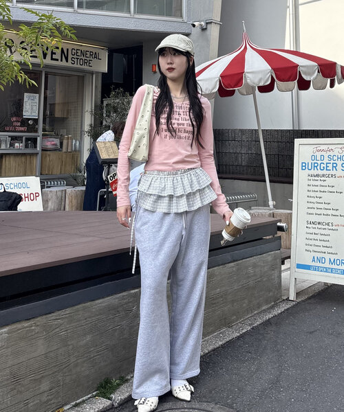 WHO'S WHO gallery（フーズフーギャラリー）の「アソート2段フリルラップベルト / レース / チェック柄 / カモフラージュ柄（ベルト・レディース・カーキ/アイボリー/ホワイト・FREE）」の18枚目の写真