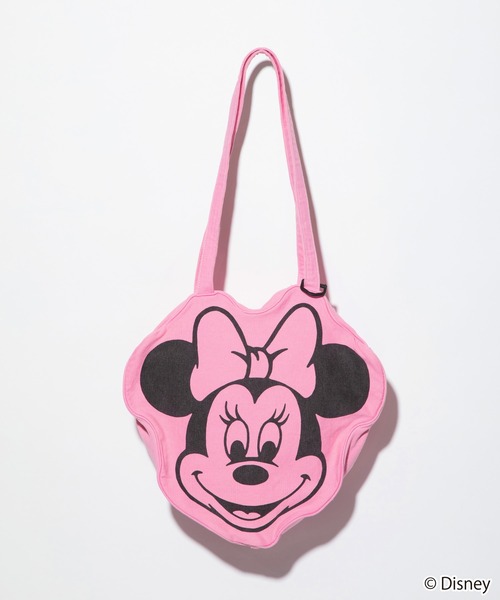 WCJ(ダブルシージェイ)の「Disney / FACE DESIGN TOTE BAG(ショルダーバッグ・レディース・アイボリー/サックスブルー/ピンク系その他/グレー/パープル/レッド/ライム/グリーン/ピンク/チェリーピンク/ブラウン・FREE)」の9枚目の写真
