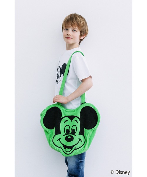 WCJ(ダブルシージェイ)の「Disney / FACE DESIGN TOTE BAG(ショルダーバッグ・レディース・アイボリー/サックスブルー/ピンク系その他/グレー/パープル/レッド/ライム/グリーン/ピンク/チェリーピンク/ブラウン・FREE)」の12枚目の写真