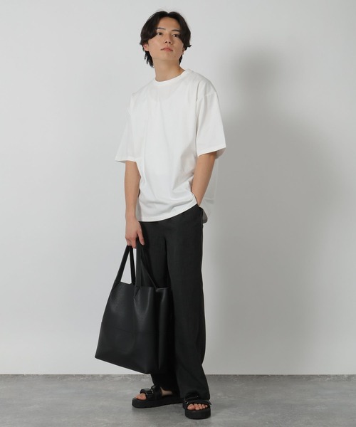 LAKOLE(ラコレ)の「ベーシックカットソー半袖 / 288094(Tシャツ/カットソー・メンズ・ホワイト/グレー/ブラック/ピンク/グリーン/イエロー・MEDIUM/LARGE/X-LARGE)」の7枚目の写真