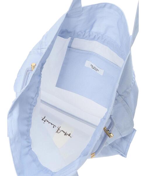 Te chichi TERRASSE（テチチテラス）の「【日比谷花壇コラボ】フラワープリントバッグ（ハンドバッグ・レディース・オフホワイト/ブルー/グレー・F）」の15枚目の写真