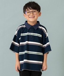【親子リンク】KIDS衿つきラガー半袖Tシャツ