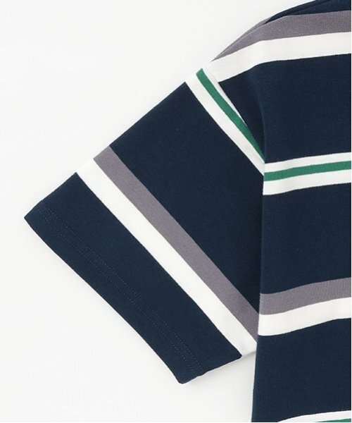 and D. petit main（アンドディープティマイン）の「【親子リンク】Kids衿つきラガー半T（Tシャツ/カットソー・キッズ・ベージュ/ネイビー/オフホワイト・110cm/120cm/90cm/150cm/140cm/100cm/130cm）」の11枚目の写真