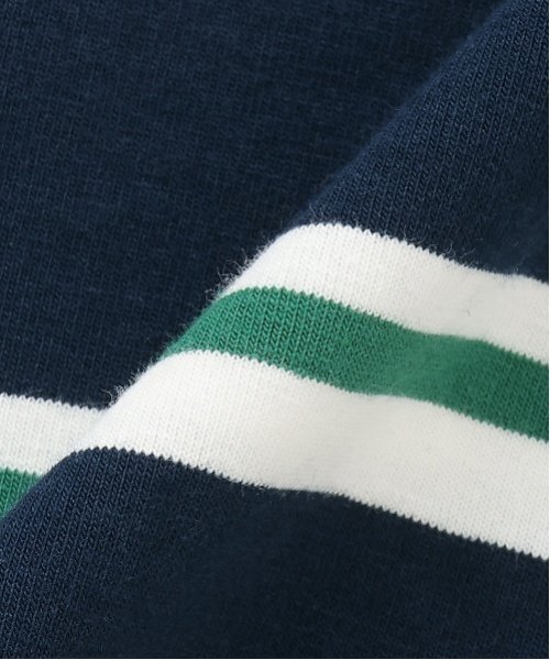 and D. petit main（アンドディープティマイン）の「【親子リンク】Kids衿つきラガー半T（Tシャツ/カットソー・キッズ・ベージュ/ネイビー/オフホワイト・110cm/120cm/90cm/150cm/140cm/100cm/130cm）」の9枚目の写真