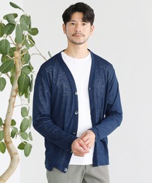 NEVER TRスラブ入りエアリーニットサマーカーディガン