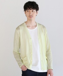NEVER　TRスラブ入りエアリーニットサマーカーディガン