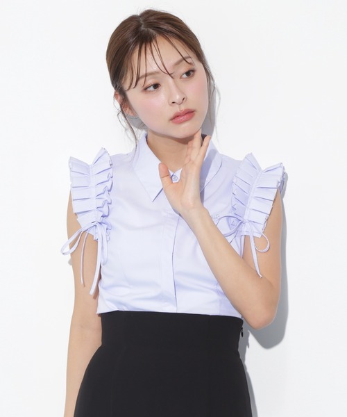 JILL by JILLSTUART - ジルバイジルスチュアート【今季新品】人気完売！カットワークダブルフリルブラウス ◇ショルダーフリルブラウス（シャツ/ブラウス）｜JILL by JILL