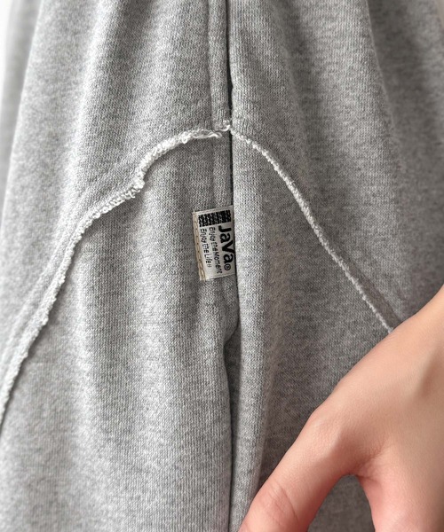 Java（ジャバ）の「《JaVaジャバコラボ》ディティールで差が付く。裾クラッシュ裏毛美脚フレアパンツ（スウェットパンツ・レディース・オートミール/ブラック/杢グレー・LARGE/MEDIUM/SMALL/X-LARGE）」の15枚目の写真