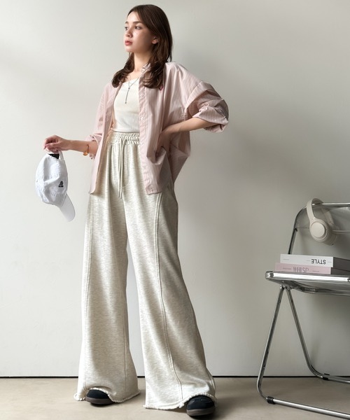 Java（ジャバ）の「《JaVaジャバコラボ》ディティールで差が付く。裾クラッシュ裏毛美脚フレアパンツ（スウェットパンツ・レディース・オートミール/ブラック/杢グレー・LARGE/MEDIUM/SMALL/X-LARGE）」の10枚目の写真