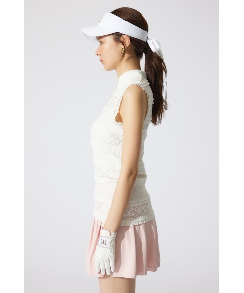 セール】【RIENDA GOLF】カットレーストップス 夏服