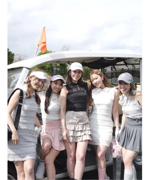 セール】【RIENDA GOLF】カットレーストップス 夏服