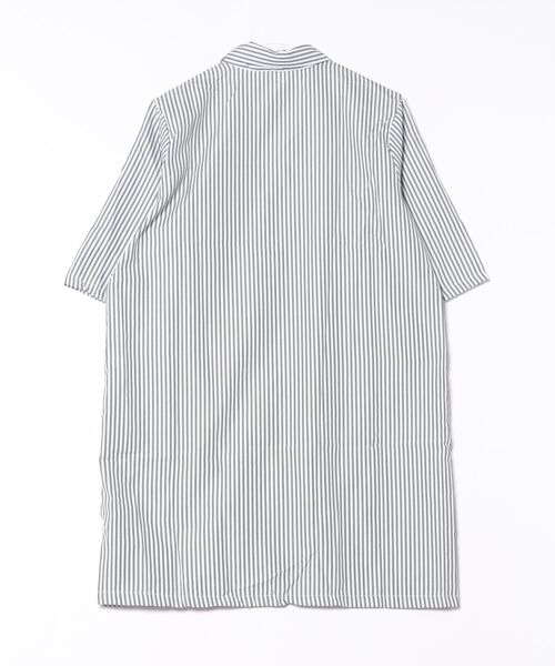 urge：（アージコロン ）の「【URGE：】ストライプ 半袖 シャツ ワンピース（シャツワンピース・レディース・ブラック/ブルー・SMALL/MEDIUM/LARGE/X-LARGE）」の8枚目の写真