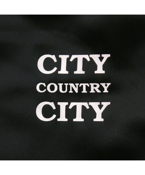 CITY COUNTRY CITY(シティーカントリーシティー)の「CITY COUNTRY CITY SATAIN VARSITY JACKET CCC-233J002(その他アウター・メンズ・ブラック・X-LARGE/LARGE/MEDIUM)」の4枚目の写真