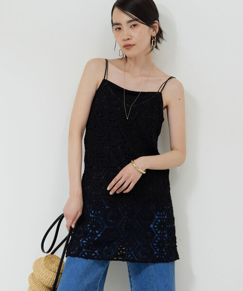 GALLARDAGALANTE ブラック長袖トップス ガリャルダガランテ GALLARDAGALANTE スキッパーブラウス （navy