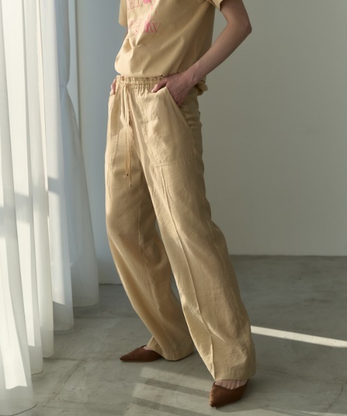 パンツ AoERHSKTLuN lil-checu.pants セール】Rozel sheer pants ローゼルシアーパンツ（その他パンツ