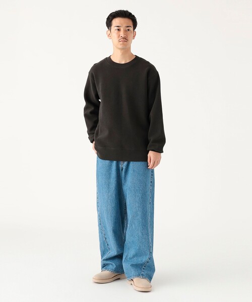 B:MING by BEAMS（ビーミングバイビームス）の「サカリバ クルーネック スウェット（ユニセックス）（スウェット・メンズ・ブラック/ブルー系その他/オリーブ/ホワイト系その他5・S/M/L/XL）」の7枚目の写真