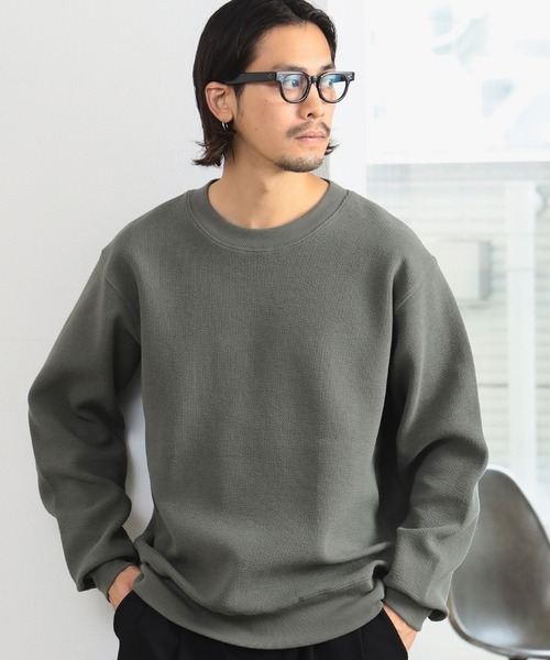 B:MING by BEAMS（ビーミングバイビームス）の「サカリバ クルーネック スウェット（ユニセックス）（スウェット・メンズ・ブラック/ブルー系その他/オリーブ/ホワイト系その他5・S/M/L/XL）」の4枚目の写真