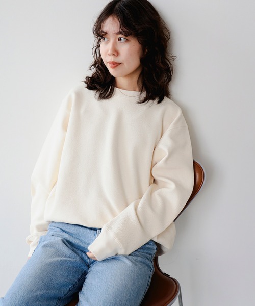 B:MING by BEAMS(ビーミングバイビームス)の「サカリバ クルーネック スウェット(スウェット・メンズ・ブラック/ブルー系その他/オリーブ/ホワイト系その他5・S/M/L/XL)」の7枚目の写真