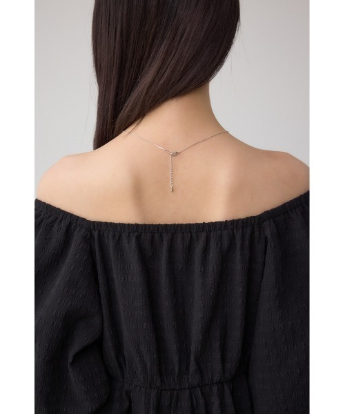 AZUL by moussy(アズールバイマウジー)の「2WAYペプラムギャザーブラウス(シャツ/ブラウス・レディース・アイボリー/ブラック・FREE)」の10枚目の写真