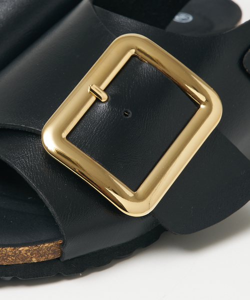 PLAKTON（プラクトン）の「【WEB限定】【PLAKTON/プラクトン】バックルサンダル（サンダル・レディース・ブラック/ベージュ・38/39/37）」の4枚目の写真