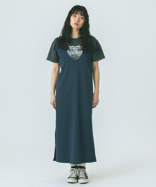 ROSE BUD(ローズバッド)の「【WEB・一部店舗限定】COLOR NEP 2WAY DRESS(ワンピース・レディース・ネイビー/グレー/ホワイト・ONE SIZE)」の17枚目の写真