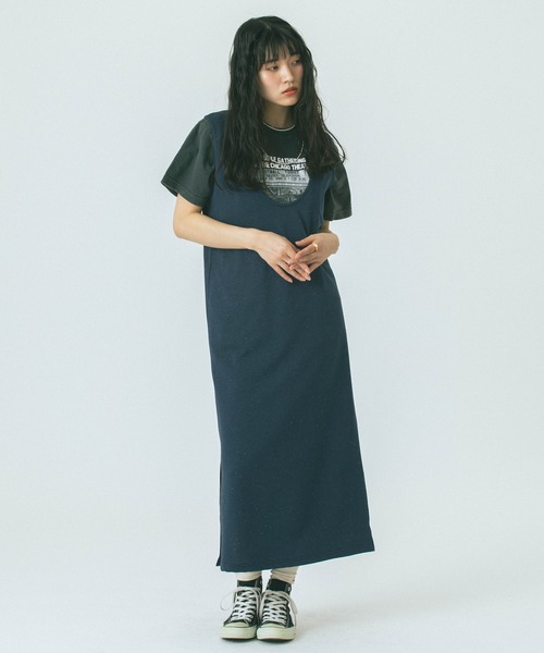 ROSE BUD(ローズバッド)の「【WEB・一部店舗限定】COLOR NEP 2WAY DRESS(ワンピース・レディース・ネイビー/グレー/ホワイト・ONE SIZE)」の18枚目の写真