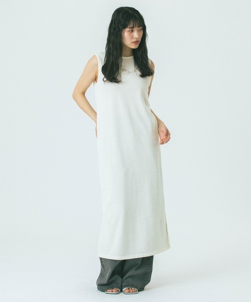ROSE BUD(ローズバッド)の「【WEB・一部店舗限定】COLOR NEP 2WAY DRESS(ワンピース・レディース・ネイビー/グレー/ホワイト・ONE SIZE)」の20枚目の写真