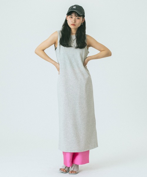 ROSE BUD(ローズバッド)の「【WEB・一部店舗限定】COLOR NEP 2WAY DRESS(ワンピース・レディース・ネイビー/グレー/ホワイト・ONE SIZE)」の10枚目の写真