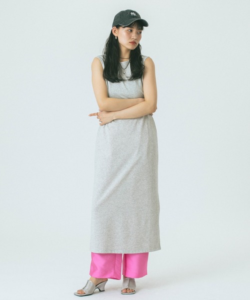ROSE BUD(ローズバッド)の「【WEB・一部店舗限定】COLOR NEP 2WAY DRESS(ワンピース・レディース・ネイビー/グレー/ホワイト・ONE SIZE)」の11枚目の写真