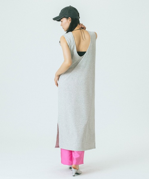 ROSE BUD(ローズバッド)の「【WEB・一部店舗限定】COLOR NEP 2WAY DRESS(ワンピース・レディース・ネイビー/グレー/ホワイト・ONE SIZE)」の16枚目の写真