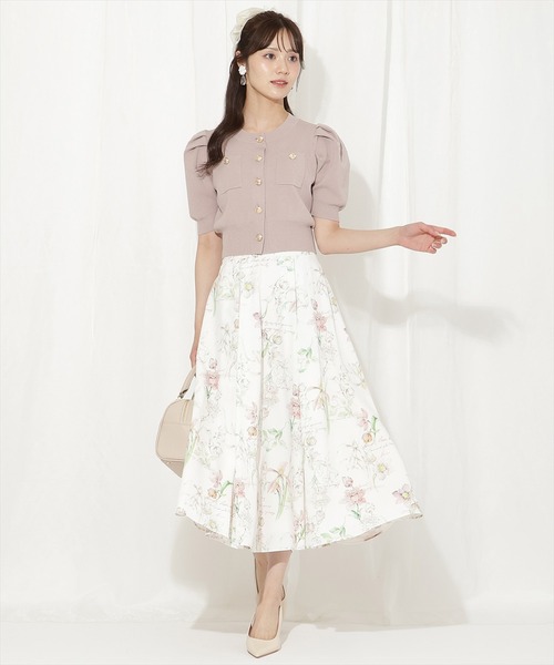 WILLSELECTION（ウィルセレクション）の「ポケットデザインパフカーディガン（カーディガン/ボレロ・レディース・ネイビー/ピンク/オフホワイト/サックスブルー/レッド・FREE）」の22枚目の写真