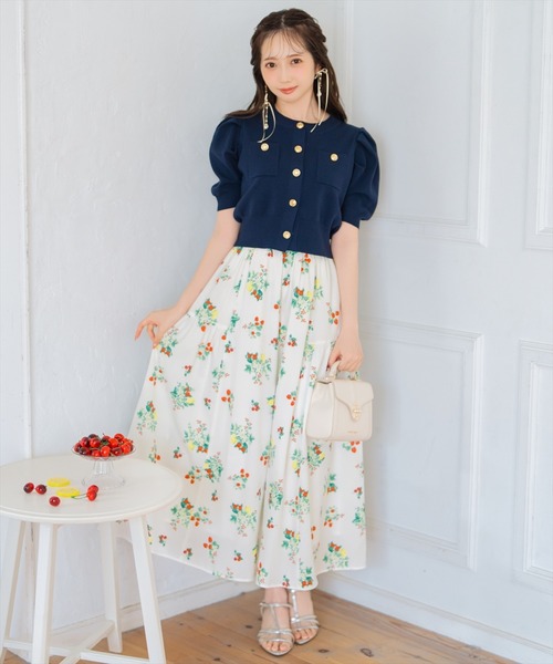 WILLSELECTION（ウィルセレクション）の「ポケットデザインパフカーディガン（カーディガン/ボレロ・レディース・ネイビー/ピンク/オフホワイト/サックスブルー/レッド・FREE）」の10枚目の写真