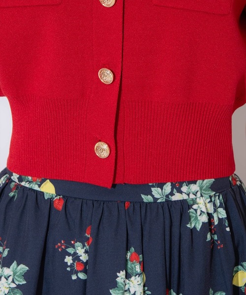 WILLSELECTION（ウィルセレクション）の「ポケットデザインパフカーディガン（カーディガン/ボレロ・レディース・ネイビー/ピンク/オフホワイト/サックスブルー/レッド・FREE）」の19枚目の写真