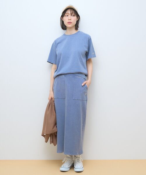 DISCUS(ディスカス)の「Discus パウダーブリーチ加工Tシャツ(Tシャツ/カットソー・レディース・その他6/アイボリー/チャコールグレー/ブルー/ピンク・FREE)」の16枚目の写真