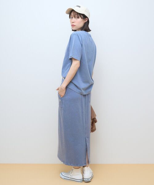 DISCUS(ディスカス)の「Discus パウダーブリーチ加工Tシャツ(Tシャツ/カットソー・レディース・その他6/アイボリー/チャコールグレー/ブルー/ピンク・FREE)」の17枚目の写真